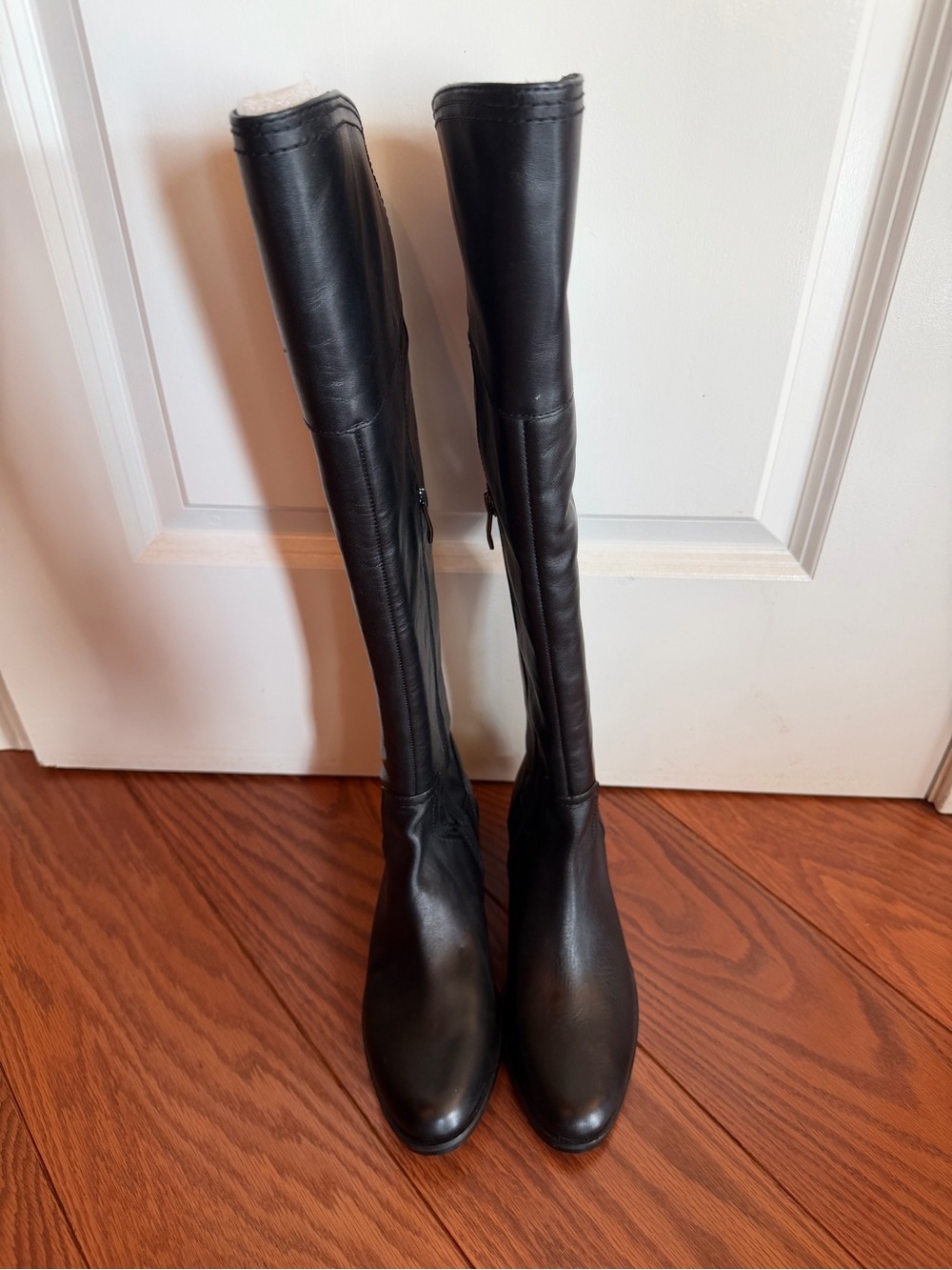 Vince Camuto Black Leather Over-the-Knee Boots